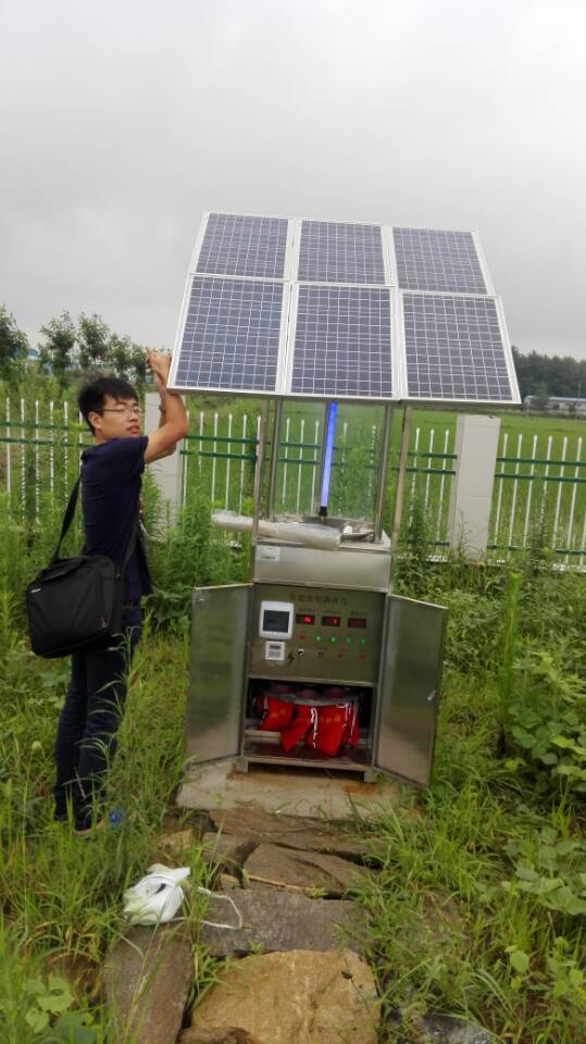 Hubei Yichang solar insect detection lamp was successfully installed